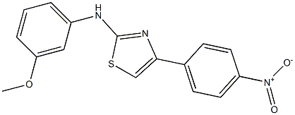 N-(3-methoxyphenyl)-4-(4-nitrophenyl)-1,3-thiazol-2-amine 结构式