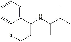 N-(3-methylbutan-2-yl)-3,4-dihydro-2H-1-benzothiopyran-4-amine 结构式