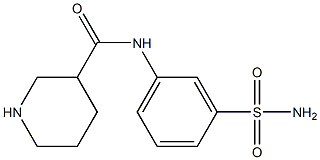 N-(3-sulfamoylphenyl)piperidine-3-carboxamide 结构式