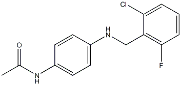 N-(4-{[(2-chloro-6-fluorophenyl)methyl]amino}phenyl)acetamide 结构式