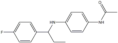 N-(4-{[1-(4-fluorophenyl)propyl]amino}phenyl)acetamide 结构式