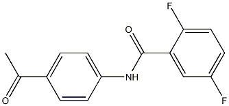N-(4-acetylphenyl)-2,5-difluorobenzamide 结构式