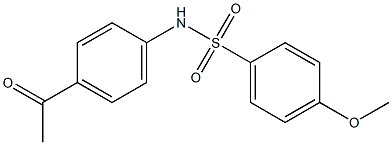 N-(4-acetylphenyl)-4-methoxybenzene-1-sulfonamide 结构式