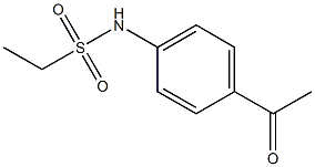 N-(4-acetylphenyl)ethanesulfonamide 结构式