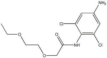N-(4-amino-2,6-dichlorophenyl)-2-(2-ethoxyethoxy)acetamide 结构式