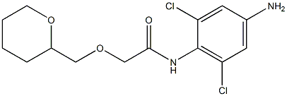 N-(4-amino-2,6-dichlorophenyl)-2-(oxan-2-ylmethoxy)acetamide 结构式