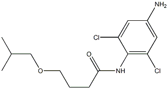 N-(4-amino-2,6-dichlorophenyl)-4-(2-methylpropoxy)butanamide 结构式