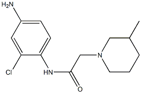 N-(4-amino-2-chlorophenyl)-2-(3-methylpiperidin-1-yl)acetamide 结构式