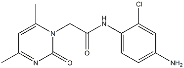 N-(4-amino-2-chlorophenyl)-2-(4,6-dimethyl-2-oxo-1,2-dihydropyrimidin-1-yl)acetamide 结构式