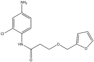 N-(4-amino-2-chlorophenyl)-3-(2-furylmethoxy)propanamide 结构式