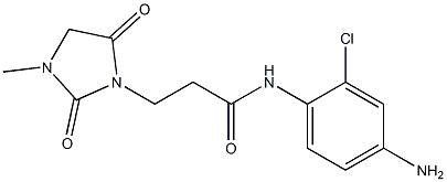 N-(4-amino-2-chlorophenyl)-3-(3-methyl-2,5-dioxoimidazolidin-1-yl)propanamide 结构式