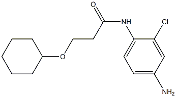 N-(4-amino-2-chlorophenyl)-3-(cyclohexyloxy)propanamide 结构式