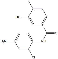 N-(4-amino-2-chlorophenyl)-3-hydroxy-4-methylbenzamide 结构式