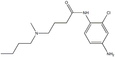 N-(4-amino-2-chlorophenyl)-4-[butyl(methyl)amino]butanamide 结构式