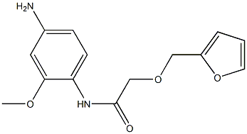 N-(4-amino-2-methoxyphenyl)-2-(2-furylmethoxy)acetamide 结构式