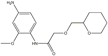 N-(4-amino-2-methoxyphenyl)-2-(oxan-2-ylmethoxy)acetamide 结构式