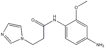 N-(4-amino-2-methoxyphenyl)-3-(1H-imidazol-1-yl)propanamide 结构式