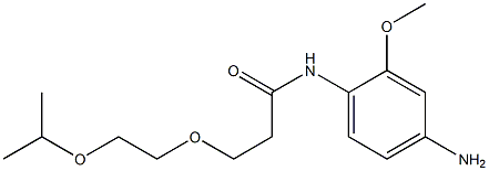 N-(4-amino-2-methoxyphenyl)-3-[2-(propan-2-yloxy)ethoxy]propanamide 结构式