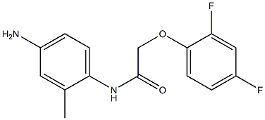 N-(4-amino-2-methylphenyl)-2-(2,4-difluorophenoxy)acetamide 结构式