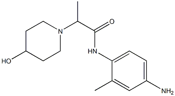 N-(4-amino-2-methylphenyl)-2-(4-hydroxypiperidin-1-yl)propanamide 结构式