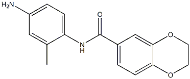 N-(4-amino-2-methylphenyl)-2,3-dihydro-1,4-benzodioxine-6-carboxamide 结构式