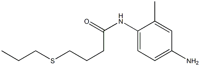 N-(4-amino-2-methylphenyl)-4-(propylsulfanyl)butanamide 结构式