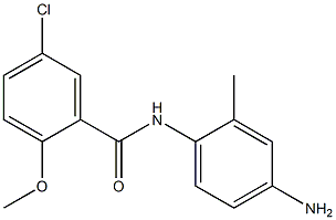 N-(4-amino-2-methylphenyl)-5-chloro-2-methoxybenzamide 结构式