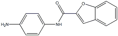 N-(4-aminophenyl)-1-benzofuran-2-carboxamide 结构式