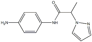 N-(4-aminophenyl)-2-(1H-pyrazol-1-yl)propanamide 结构式