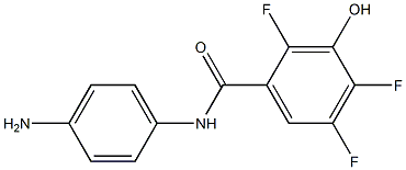 N-(4-aminophenyl)-2,4,5-trifluoro-3-hydroxybenzamide 结构式