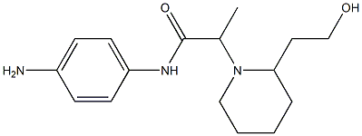 N-(4-aminophenyl)-2-[2-(2-hydroxyethyl)piperidin-1-yl]propanamide 结构式