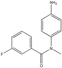 N-(4-aminophenyl)-3-fluoro-N-methylbenzamide 结构式