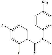 N-(4-aminophenyl)-4-chloro-2-fluoro-N-methylbenzamide 结构式