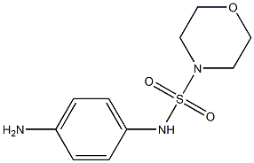 N-(4-aminophenyl)morpholine-4-sulfonamide 结构式