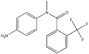 N-(4-aminophenyl)-N-methyl-2-(trifluoromethyl)benzamide 结构式
