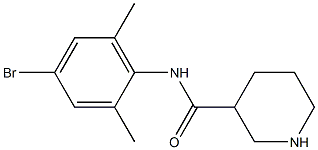 N-(4-bromo-2,6-dimethylphenyl)piperidine-3-carboxamide 结构式