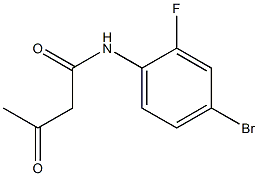 N-(4-bromo-2-fluorophenyl)-3-oxobutanamide 结构式