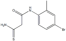 N-(4-bromo-2-methylphenyl)-2-carbamothioylacetamide 结构式