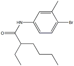 N-(4-bromo-3-methylphenyl)-2-ethylhexanamide 结构式