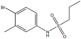 N-(4-bromo-3-methylphenyl)propane-1-sulfonamide 结构式