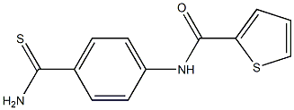 N-(4-carbamothioylphenyl)thiophene-2-carboxamide 结构式