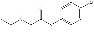 N-(4-chlorophenyl)-2-(propan-2-ylamino)acetamide 结构式
