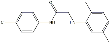 N-(4-chlorophenyl)-2-[(2,5-dimethylphenyl)amino]acetamide 结构式