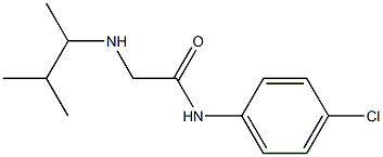 N-(4-chlorophenyl)-2-[(3-methylbutan-2-yl)amino]acetamide 结构式