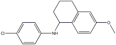 N-(4-chlorophenyl)-6-methoxy-1,2,3,4-tetrahydronaphthalen-1-amine 结构式