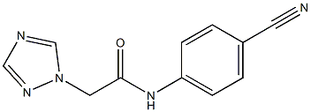N-(4-cyanophenyl)-2-(1H-1,2,4-triazol-1-yl)acetamide 结构式