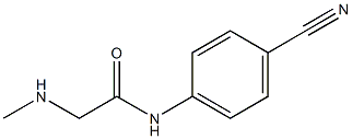 N-(4-cyanophenyl)-2-(methylamino)acetamide 结构式