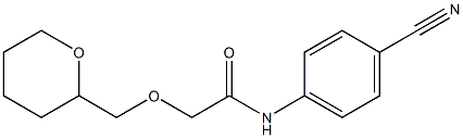 N-(4-cyanophenyl)-2-(oxan-2-ylmethoxy)acetamide 结构式