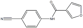 N-(4-cyanophenyl)-3-furamide 结构式