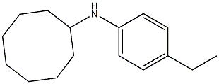 N-(4-ethylphenyl)cyclooctanamine 结构式